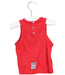 A Red Sleeveless Tops from Miniman in size 3-6M for boy. (Back View)