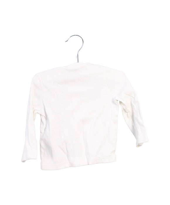 A White Long Sleeve Tops from Petit Bateau in size 6-12M for boy. (Back View)