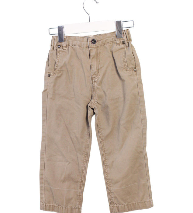 A Beige Casual Pants from Jacadi in size 3T for boy. (Front View)