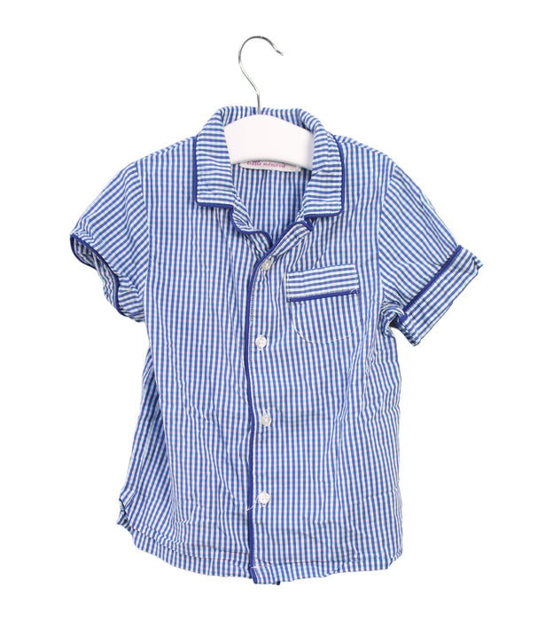 A Blue Separates from Little Mercerie in size 4T for boy. (Front View)