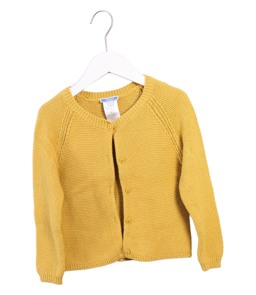 A Yellow Cardigans from Jacadi in size 3T for girl. (Front View)