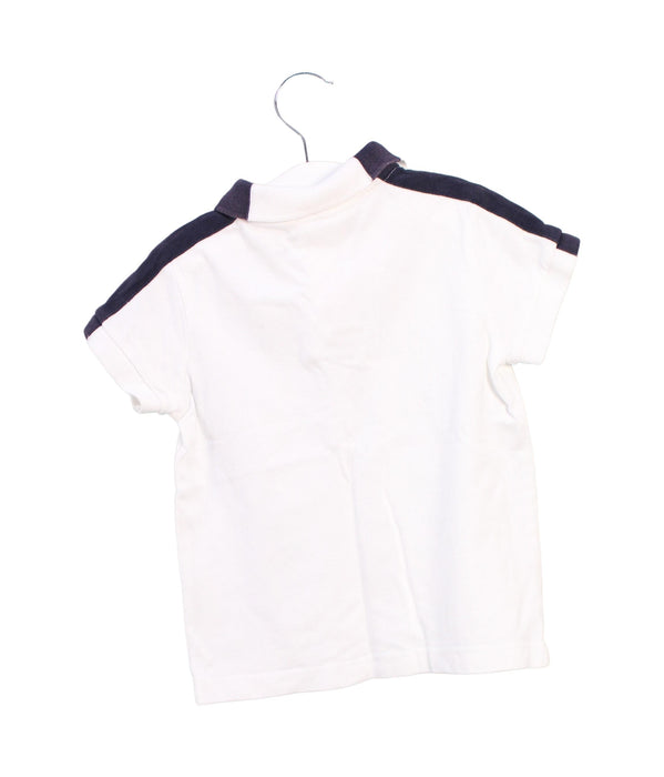 A White Short Sleeve Polos from Jacadi in size 3T for boy. (Back View)