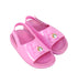 A Pink Sandals from Mini Melissa in size 5T for girl. (Front View)