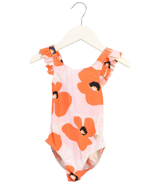 A Orange Swimsuits from Catimini in size 3T for girl. (Front View)