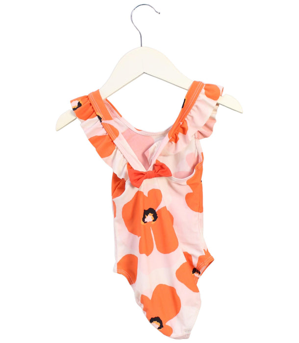 A Orange Swimsuits from Catimini in size 3T for girl. (Back View)