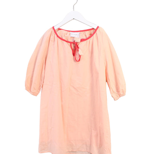 A Pink Long Sleeve Dresses from Excuse My French in size 8Y for girl. (Front View)