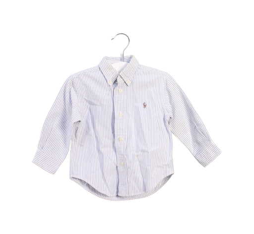 A Blue Shirts from Ralph Lauren in size 12-18M for boy. (Front View)