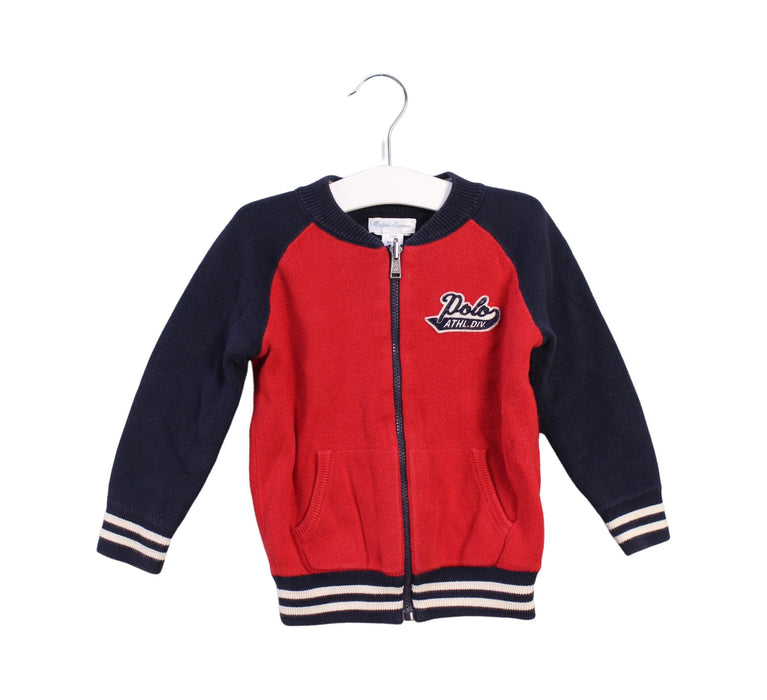 A Red Lightweight Jackets from Ralph Lauren in size 18-24M for boy. (Front View)