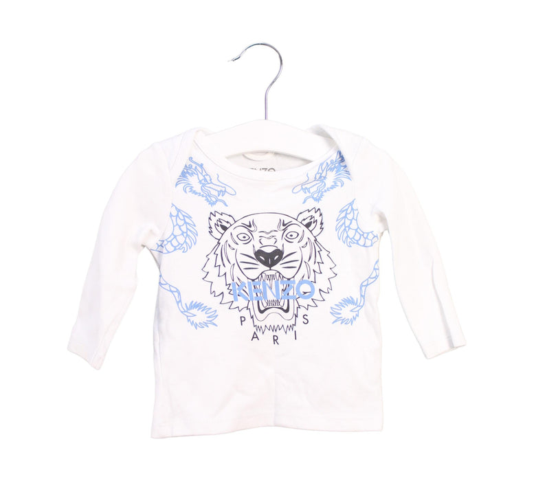 A White Long Sleeve Tops from Kenzo in size 6-12M for boy. (Front View)