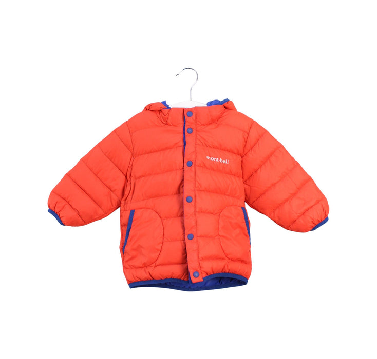 A Orange Puffer/Quilted Jackets from Mont-bell in size 18-24M for boy. (Back View)