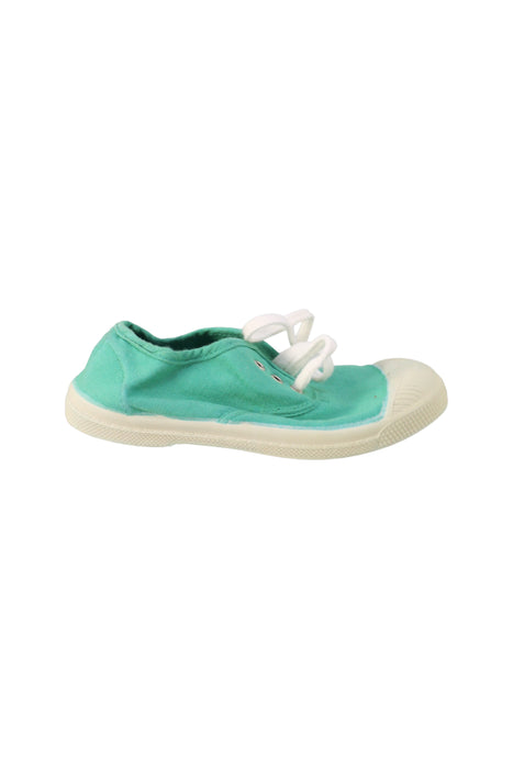 A Green Sneakers from Bensimon in size 5T for girl. (Back View)