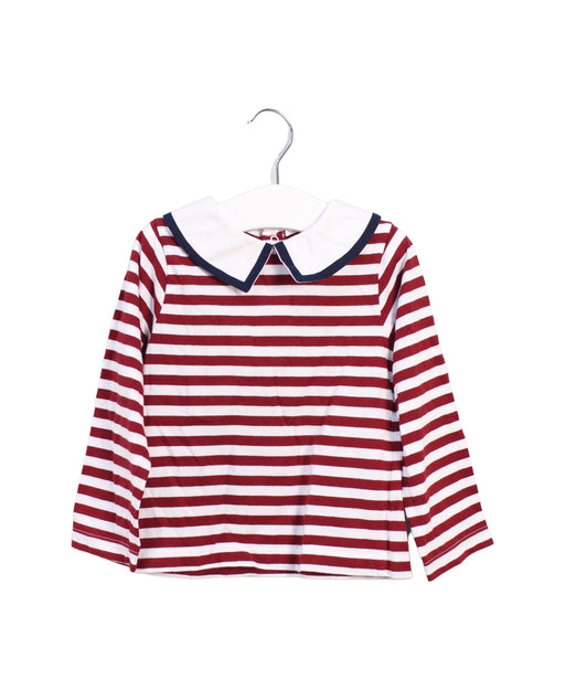 A Red Long Sleeve Tops from Jacadi in size 3T for girl. (Front View)