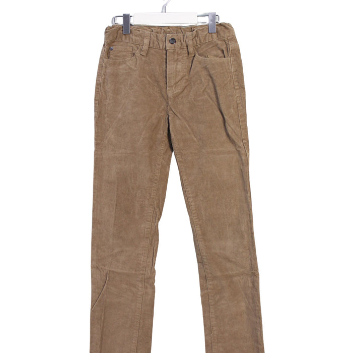 A Brown Casual Pants from Jacadi in size 10Y for boy. (Front View)