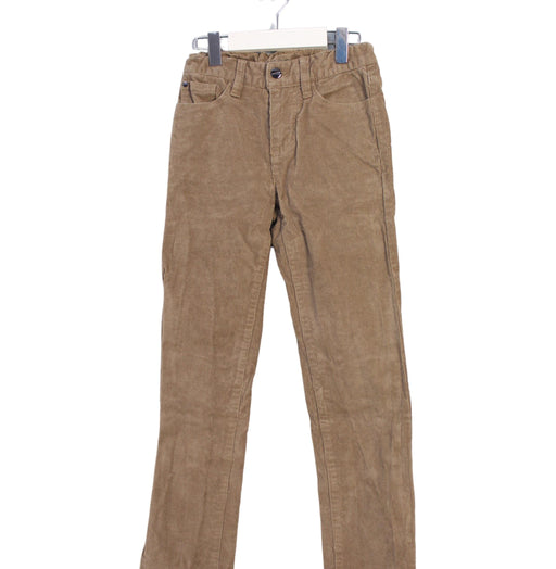 A Brown Casual Pants from Jacadi in size 8Y for boy. (Front View)