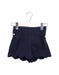 A Navy Shorts from Jacadi in size 4T for girl. (Front View)