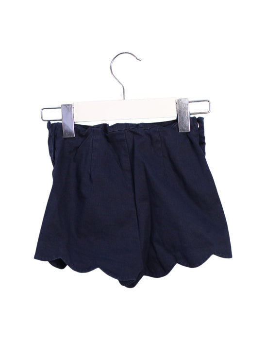 A Navy Shorts from Jacadi in size 4T for girl. (Back View)