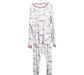 A White Pyjama Sets from Petit Bateau in size 12Y for boy. (Front View)