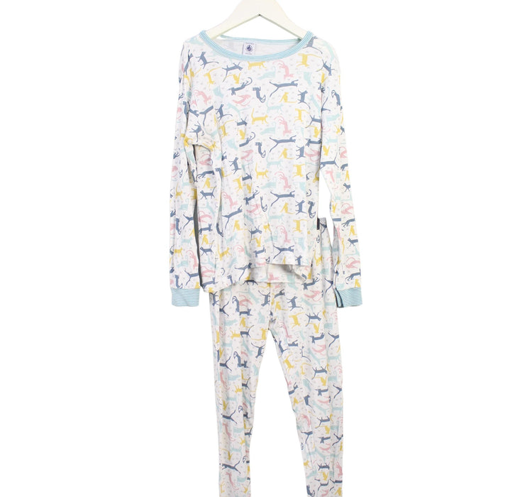 A Blue Pyjama Sets from Petit Bateau in size 10Y for girl. (Front View)