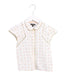 A White Short Sleeve Tops from Velveteen in size 8Y for girl. (Front View)