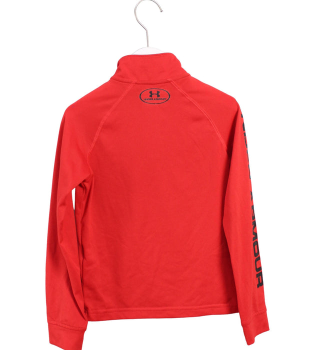 A Red Long Sleeve Tops from Under Armour in size 7Y for girl. (Back View)