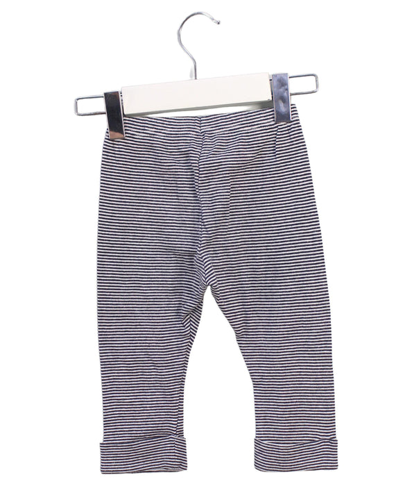 A Navy Casual Pants from Petit Bateau in size 6-12M for boy. (Back View)