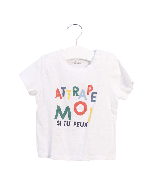 A White Short Sleeve T Shirts from Vertbaudet in size 2T for boy. (Front View)