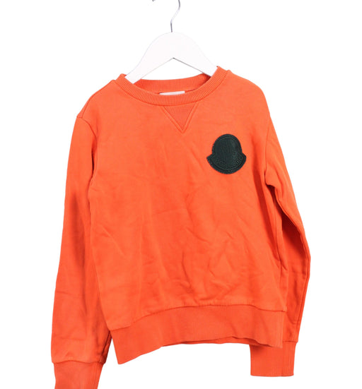 A Orange Crewneck Sweatshirts from Moncler in size 8Y for boy. (Front View)