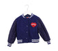 A Blue Lightweight Jackets from MSGM in size 4T for girl. (Front View)