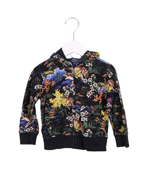 A Black Zippered Sweatshirts from Polo Ralph Lauren in size 2T for girl. (Front View)