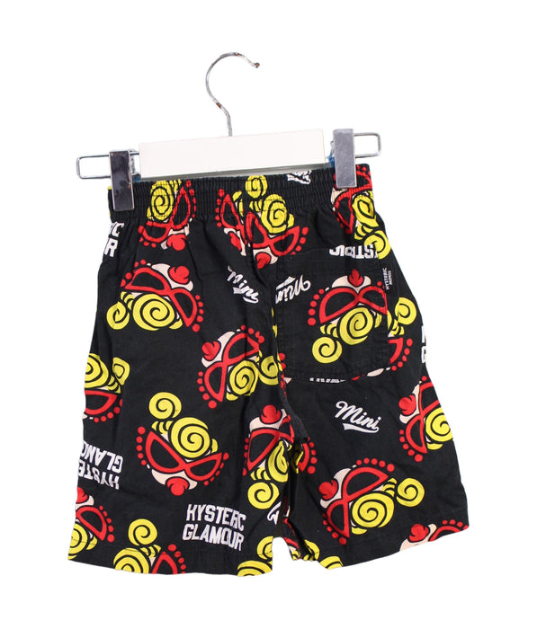 A Black Shorts from Hysteric Mini in size 2T for boy. (Back View)