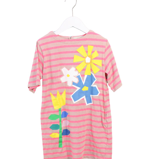 A Pink Short Sleeve Dresses from Stella McCartney in size 8Y for girl. (Front View)
