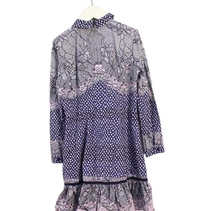 A Pink Long Sleeve Dresses from Bora Aksu in size 8Y for girl. (Back View)