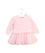 A Pink Long Sleeve Dresses from Seed in size 3-6M for girl. (Front View)