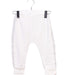 A White Sweatpants from Mori in size 6-12M for girl. (Front View)