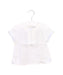 A White Short Sleeve Tops from Mayoral in size 6-12M for girl. (Front View)