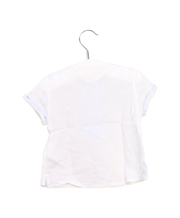 A White Short Sleeve Tops from Mayoral in size 6-12M for girl. (Back View)