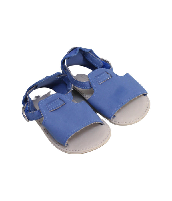 A Blue Sandals from Mayoral in size 12-18M for girl. (Front View)