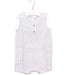 A White Rompers from The Little White Company in size 12-18M for boy. (Front View)