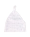 A White Beanies from The Little White Company in size 0-3M for neutral. (Front View)