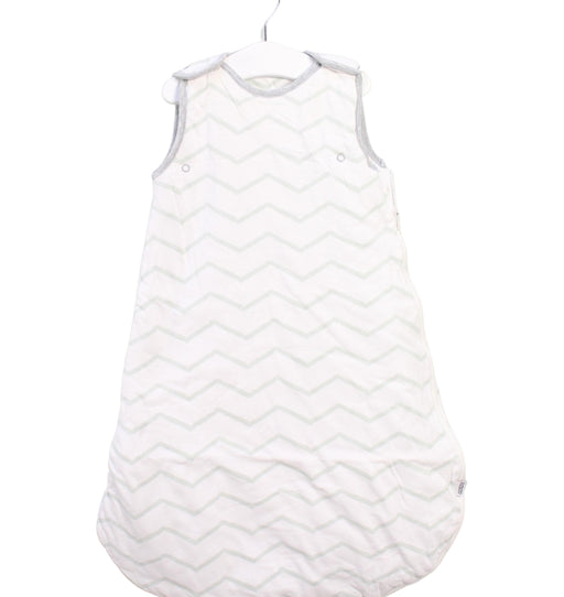 A White Sleepsacs from Mamas & Papas in size 0-3M for neutral. (Front View)