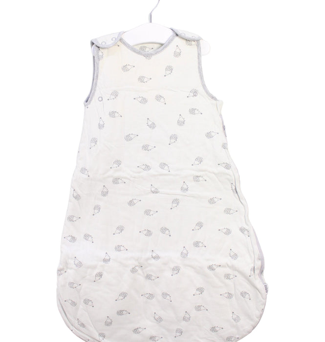 A White Sleepsacs from Mamas & Papas in size 0-3M for neutral. (Front View)