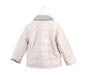 A White Puffer/Quilted Jackets from Daks in size 6T for neutral. (Back View)