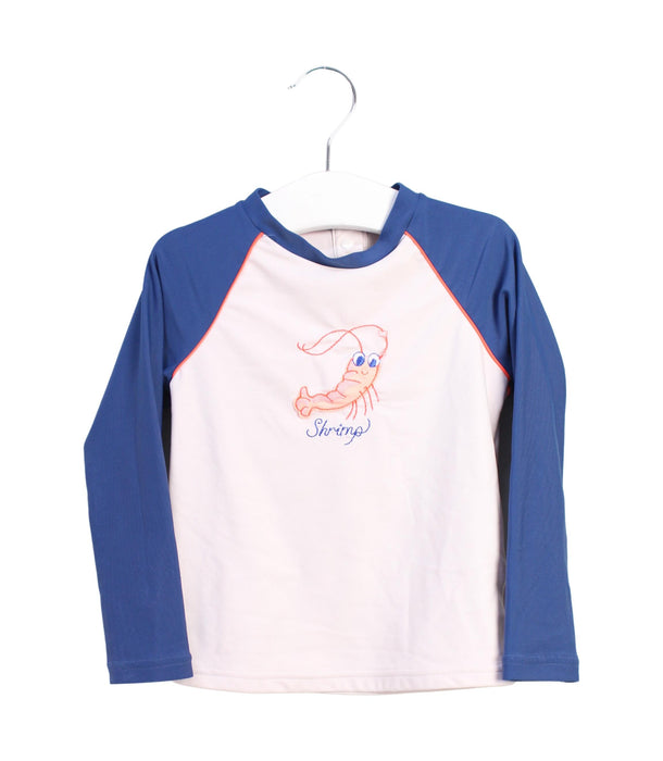 A Navy Rash Guards from Sunuva in size 18-24M for girl. (Front View)