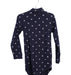 A Navy Long Sleeve Bodysuits from Petit Bateau in size 18-24M for girl. (Front View)