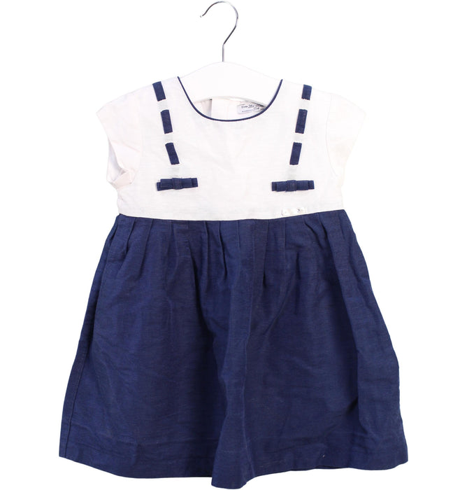 A White Short Sleeve Dresses from Mayoral in size 18-24M for girl. (Front View)