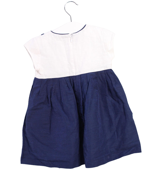 A White Short Sleeve Dresses from Mayoral in size 18-24M for girl. (Back View)