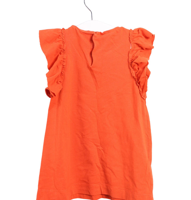 A Orange Sleeveless Dresses from Mayoral in size 18-24M for girl. (Back View)