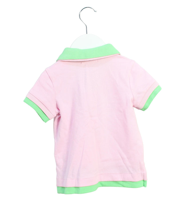 A Pink Short Sleeve Polos from Polo Ralph Lauren in size 2T for girl. (Back View)