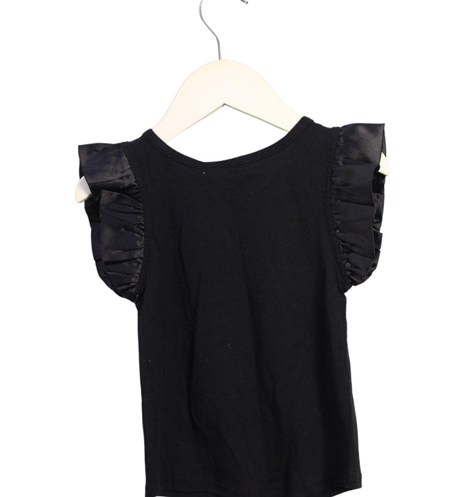 A Black Sleeveless Tops from Angel's Face in size 2T for girl. (Back View)