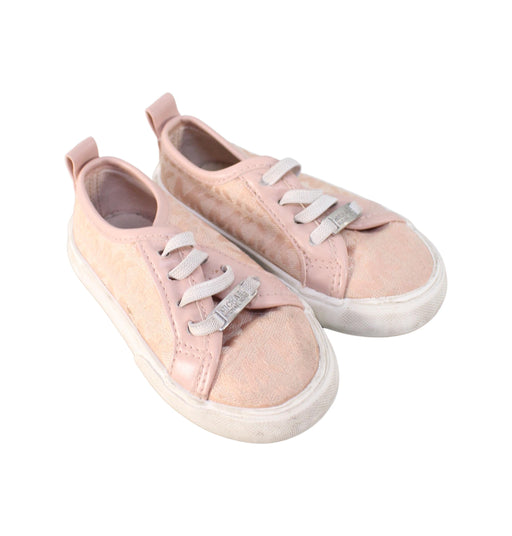 A Pink Sneakers from Michael Kors in size 18-24M for girl. (Front View)